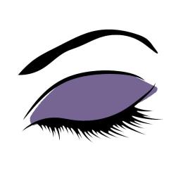 purple eyeshadow