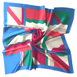 Silk (pure) City Scarves Black